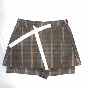 MAJE PLAID MINI SKIRT/ SKORT